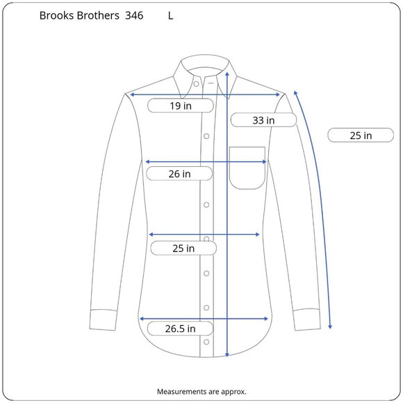Brooks Brothers 346 Mens Shirt Long Sleeve Button Down Green Stripe Size L - Picture 3 of 13